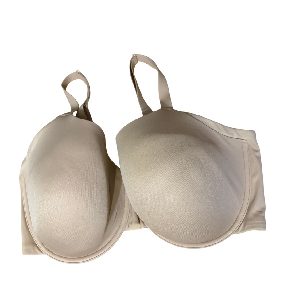 ThirdLove 24/7 Classic Uplift Plunge Bra Tan Nude Size 38E Gold Hardware